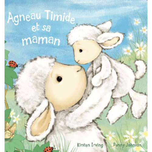 Jellycat: Livre agneau timide et sa maman