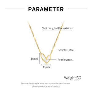 Collier Coeur Acier Inoxydable