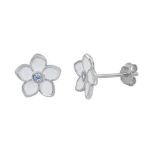 Load image into Gallery viewer, Boucles d&#39;oreilles fleurs argent
