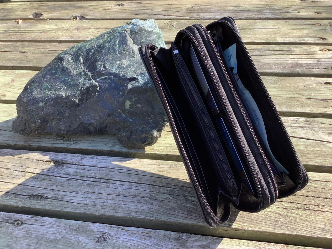 Femme Porte-Feuille en cuir de raie - Stingray leather