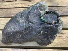Charger l&#39;image dans la galerie, Bracelet Pierre Agate Mousse &amp; Lava

