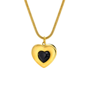 Pendentif Coeur&Chaine Acier Inoxydable