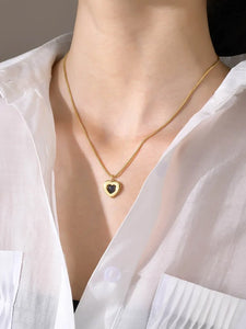 Pendentif Coeur&Chaine Acier Inoxydable