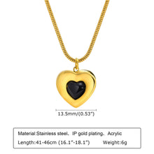 Charger l&#39;image dans la galerie, Pendentif Coeur&amp;Chaine Acier Inoxydable
