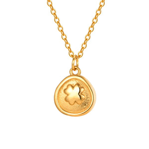 Pendentif Tréfle Acier Inoxydable