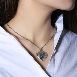 Pendentif Loquet Coeur Acier Inoxydable