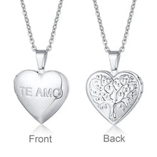 Charger l&#39;image dans la galerie, Pendentif Loquet Coeur Acier Inoxydable
