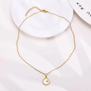 Pendentif Nacre de perle & zircon