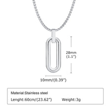Charger l&#39;image dans la galerie, Pendentif Ovale Acier Inoxydable
