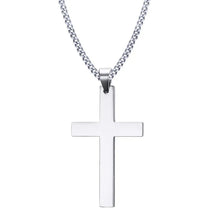 Charger l&#39;image dans la galerie, Pendentif Croix&amp;Chaine Acier Inoxydable
