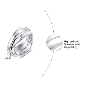 Bague triple Acier inoxydable