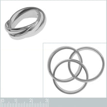 Load image into Gallery viewer, Jonc triple en Acier inoxydable

