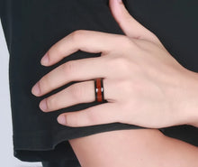 Load image into Gallery viewer, Bague Tongstène et Bois 8mm

