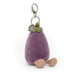 Jellycat : Aubergine enjouée Porte-clé