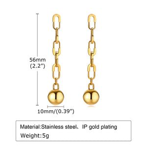 Boucles Boule & Maillon Acier Inoxydable