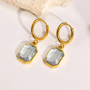 Boucles Zicon Cubic Acier Inoxydable