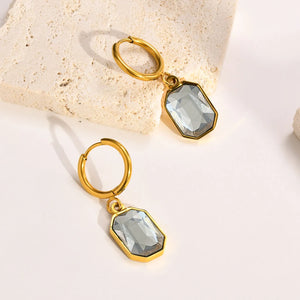 Boucles Zicon Cubic Acier Inoxydable