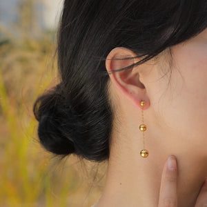 Boucles Chaine & boules Acier Inoxydable