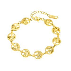 Bracelet Acier Inoxydable Arbre / Vie