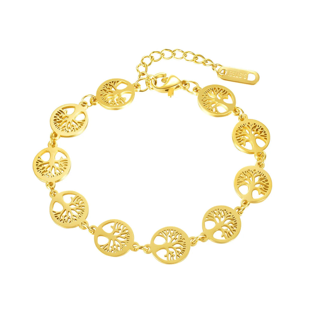 Bracelet Acier Inoxydable Arbre / Vie