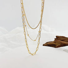 Charger l&#39;image dans la galerie, Chaine Collier triple Acier Inoxydable
