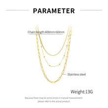 Charger l&#39;image dans la galerie, Chaine Collier triple Acier Inoxydable
