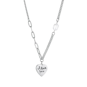 Collier Acier Inoxydable Coeur