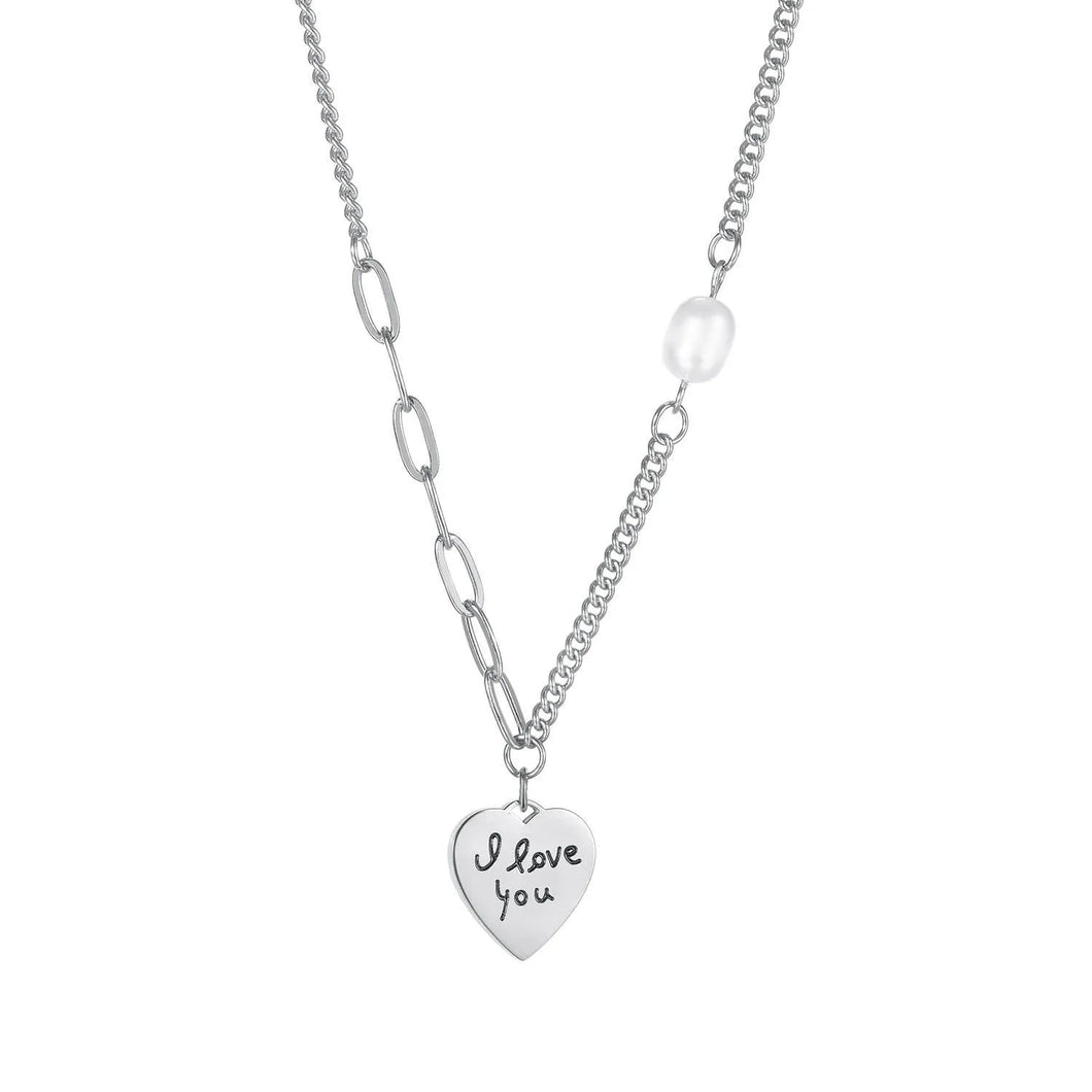 Collier Acier Inoxydable Coeur