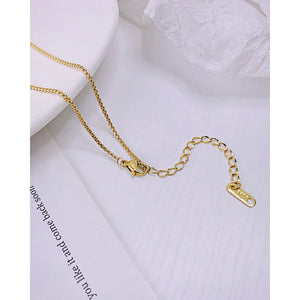 Collier Chaine & billes acier Inoxydable