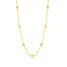 Charger l&#39;image dans la galerie, Collier Chaine &amp; billes acier Inoxydable
