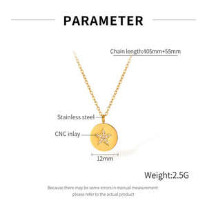 Pendentif Étoile Acier Inoxydablw
