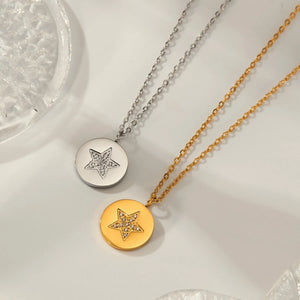 Pendentif Étoile Acier Inoxydablw
