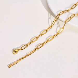Chaine Paperclip 4.5mm Acier inoxydable