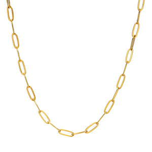 Chaine Paperclip 4.5mm Acier inoxydable