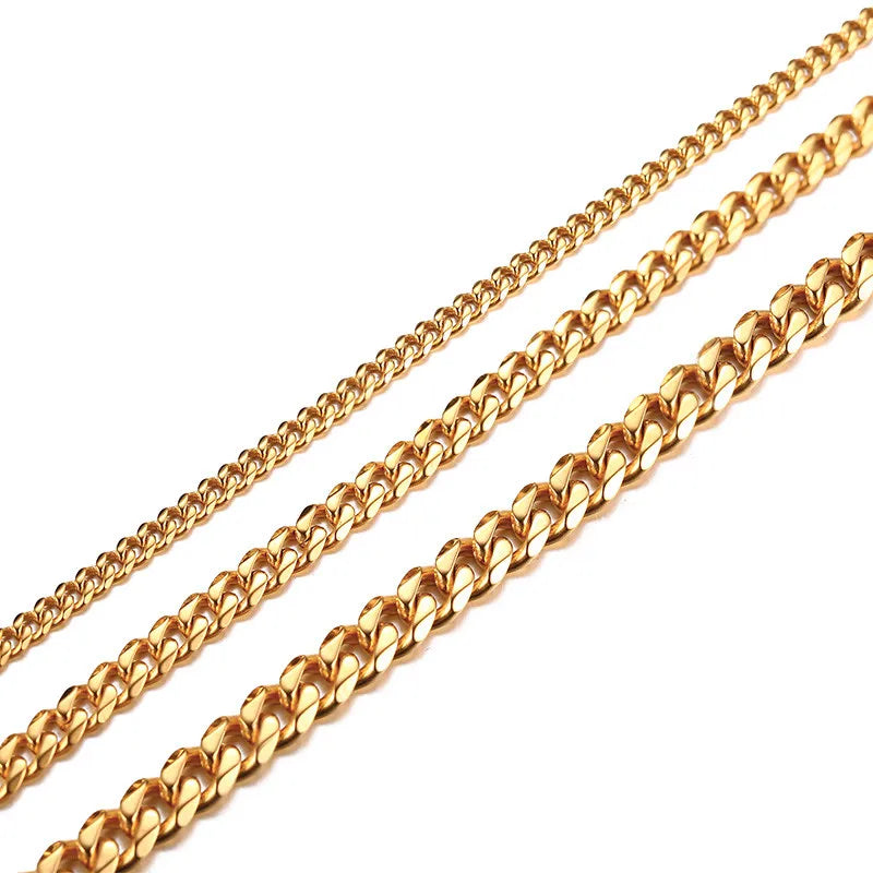 Chaine Cuban 5mm Acier Inoxydable