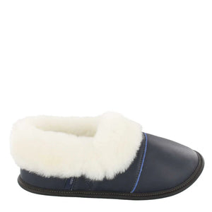 La Paresseuse - Silverfox fur and Leather Sheep Slippers