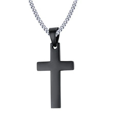 Charger l&#39;image dans la galerie, Pendentif Croix&amp;Chaine Acier Inoxydable
