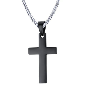 Pendentif Croix&Chaine Acier Inoxydable