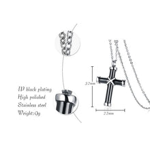 Charger l&#39;image dans la galerie, Pendentif Croix&amp;Chaine Acier inoxydable
