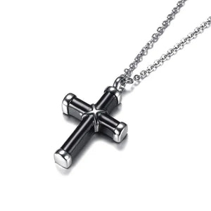 Pendentif Croix&Chaine Acier inoxydable
