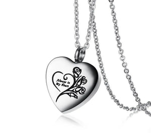 Pendentif Urne Acier Inoxydable