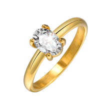 Load image into Gallery viewer, Bague Acier Inoxydable Zircon Cubique
