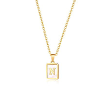 Load image into Gallery viewer, Pendentif  acier inoxydable initial A, B, C…
