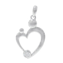 Load image into Gallery viewer, Silver Mother &amp; Child Pendant
