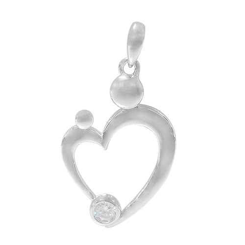 Silver Mother & Child Pendant