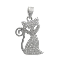 Load image into Gallery viewer, Silver Cat Pendant
