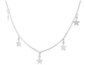 Collier étoiles Acier Inoxydable