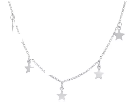 Collier étoiles Acier Inoxydable