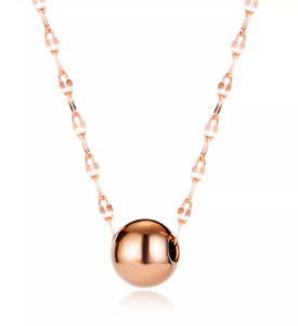 Collier Boule Acier Inoxydable