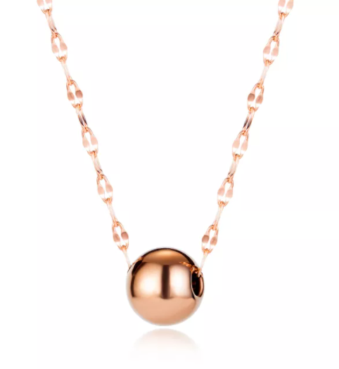 Collier Boule Acier Inoxydable